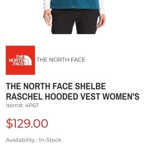 Teal Northface Shelby Raschel vest-women's
